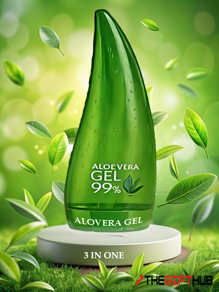 3-in-1 Natural Skincare Combo - Multani Mitti , Rose Water & Aloe Vera Gel