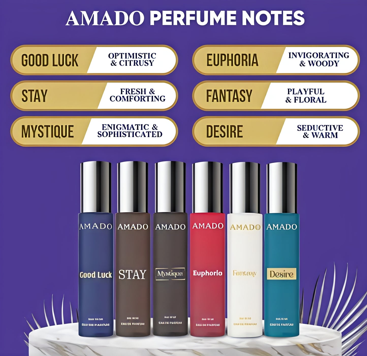 "AMADO PERFUMES - INDULGE YOUR SENSES"
